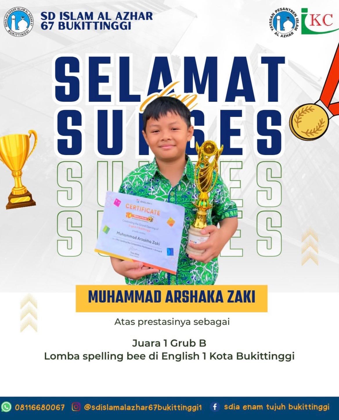 Juara 1 Grub B Lomba Spelling Bee English 1 Bukittinggi