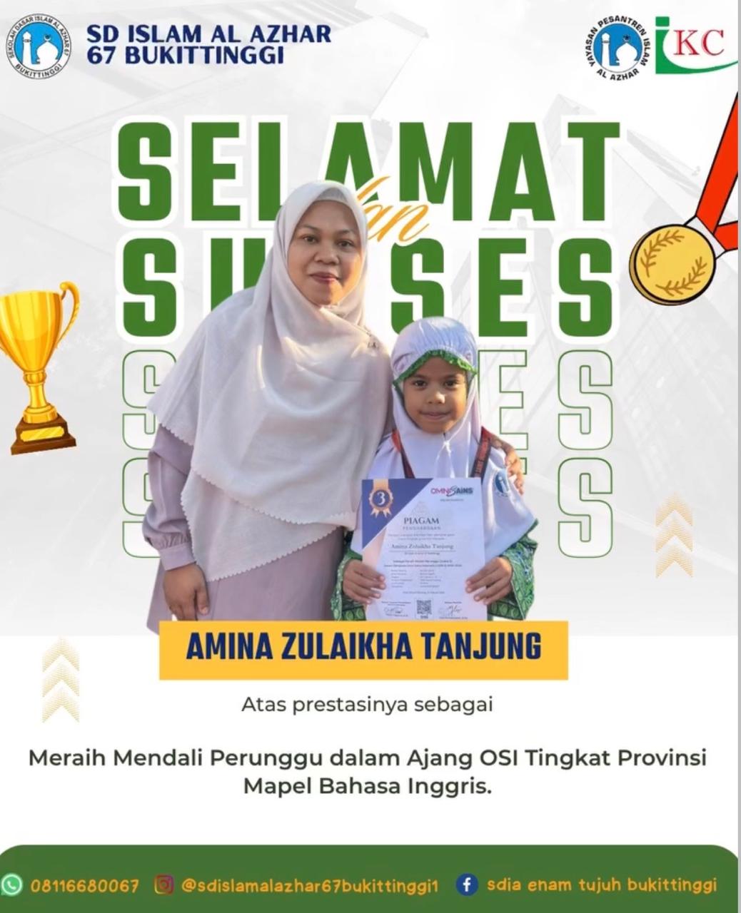 Medali Perunggu OSI Mapel Bahasa Inggris