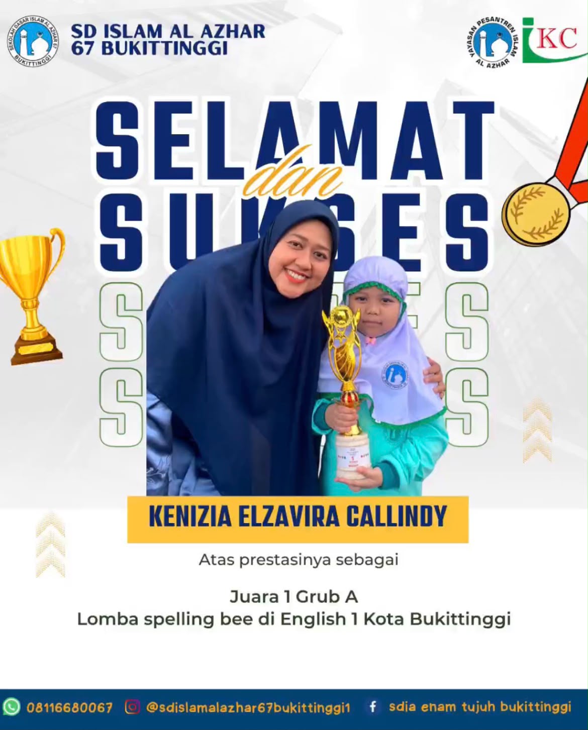 Juara 1 Grub A Lomba Spelling Bee English 1 Bukittinggi