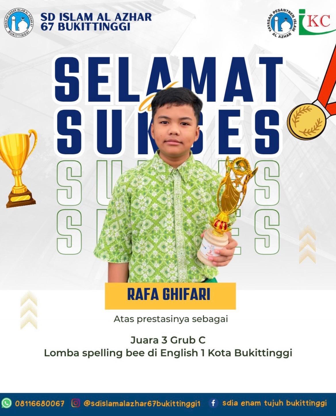 Juara 3 Grub C Lomba Spelling Bee English 1 Bukittinggi